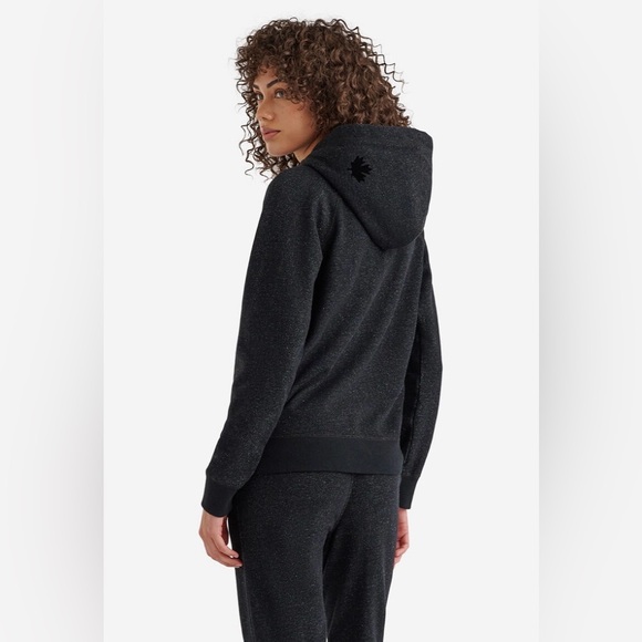 Women’s ROOTS Hoodie. Size Medium. Colour: Black Pepper. - Picture 2 of 5
